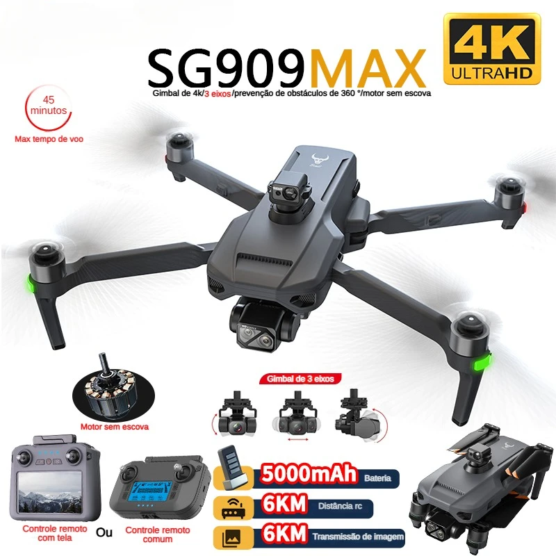 Drone Kit Professional - ZLL SG909 SG909MAX 전문 드론 4K